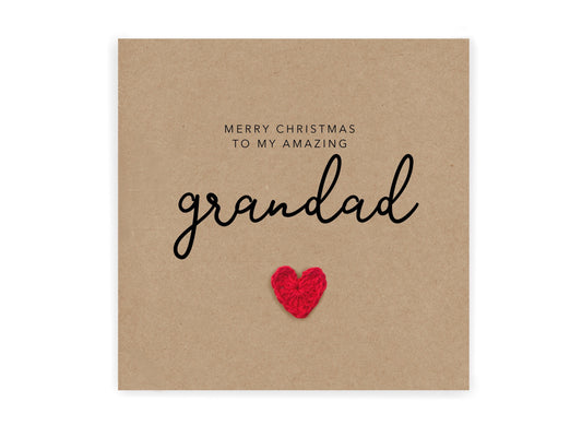 Merry Christmas Grandad, Christmas Card, Christmas Card for Grandparents, Grandparents Grandad, Dad,  Christmas Card