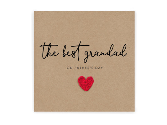 Best Grandad On Fathers Day, Fathers Day Card For Grandad, Fathers Day Card From Grandson, Grandaughter, Special Grandad Greeting Card