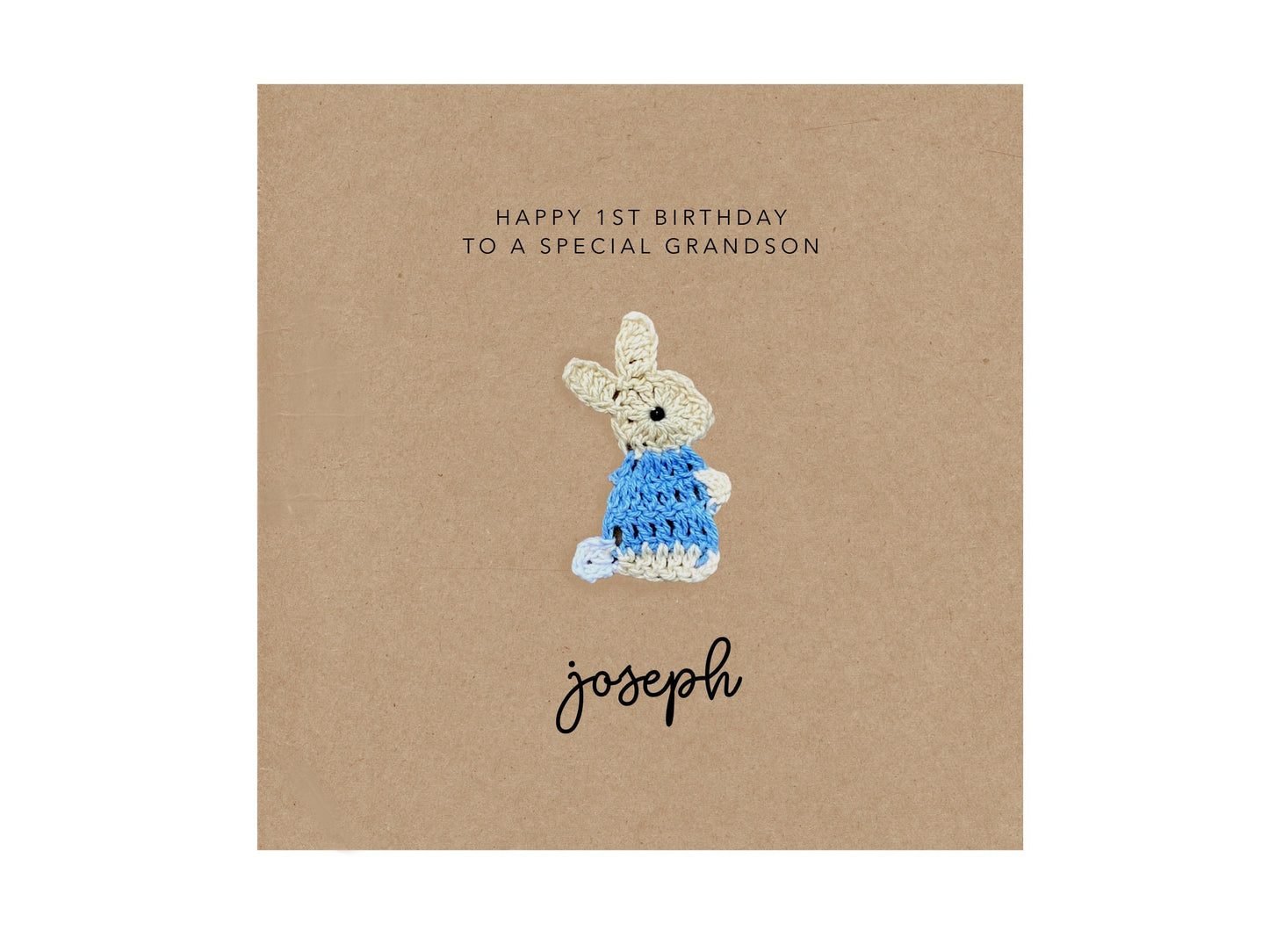 To A Special Grandson, Happy 1st Birthday Card, For Boy, Personalised Grandson First Birthday Card, First Birthday Grandson Card