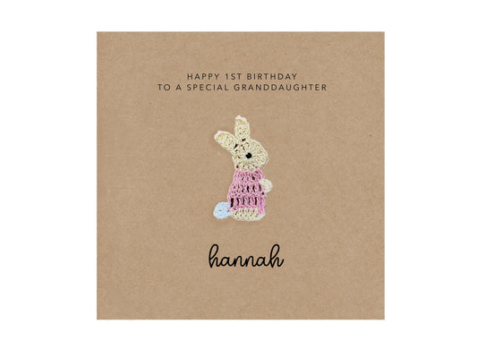 Happy 1st Birthday Granddaughter, To A Special Granddaughter, First Birthday Card, Babies First Birthday, Baby Girl 1st Birthday