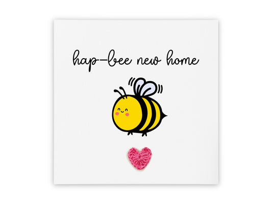 Happy New Home Card, Housewarming, Bee New Home, House Card, First Home, Congratulations, New Home Owner, First Home Card, Moving Card, Bee