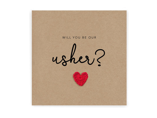 Will You Be My Usher, Wedding Card, Proposal Card, Will You Be Our Usher, Usher Request Card, Wedding Request proposal card, Card for usher