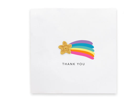 Simple Thank You Card, Little Card To Say A Big Thank You, Supportive Card For Friend, Sister, Mum, Dad, Best Friend Thank You Star