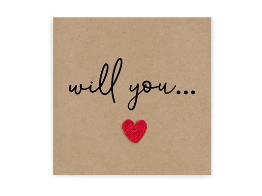 Will You Card, Will You Be My Card, Bridesmaid, Best Man, Maid Of Honor, Godmother, Godfather, Godparent, Flower Girl, Wedding Card Simple