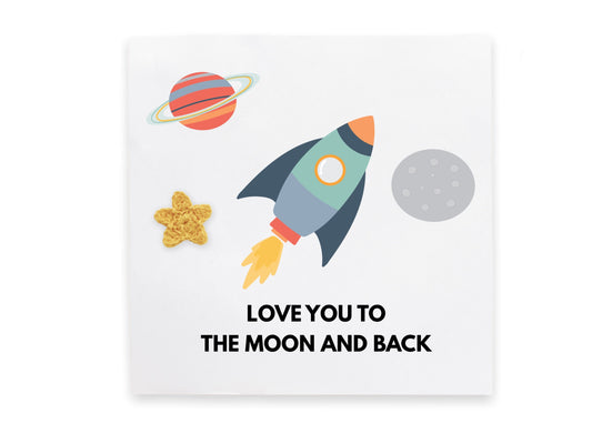 I love you Card,  Wedding Anniversary Card, Husband Card, wife card, girlfriend card, boyfriend card, Love you to the moon and back space