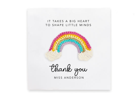 Thank You Teacher Card, Peronsalised Thank You Nursery Card, School Teacher, Classroom Assistant, Thank You Greeting Card, Thank you teacher