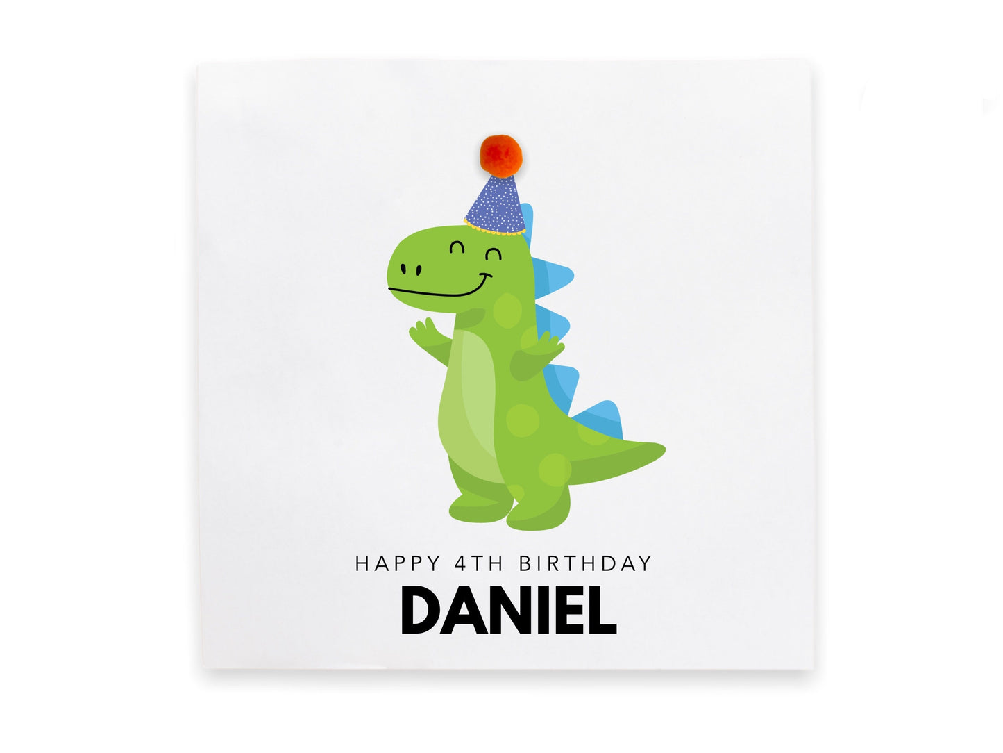 Personalised 4th Birthday Card Son, Son, Fourth Birthday Card For Son, Space Birthday Card For Boy, Rocket Birthday Card Dinosaur