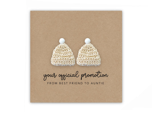 Pregnancy Announcement Card, Your Official Promotion Notice From Best Friend To Auntie, Baby reveal, Baby Announcement Card to Auntie, Twins