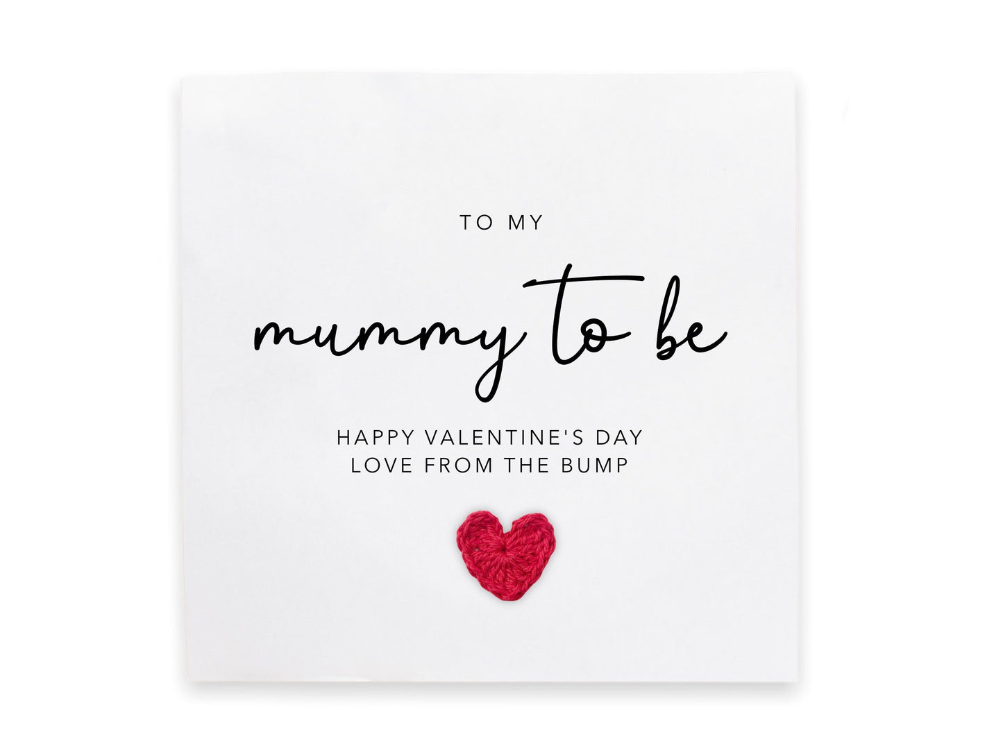 Mummy To Be Valentines Card, For My Mummy To Be, Valentines Day Card For Her, Pregnancy Valentine Card, Mum To Be Card From The Bump, Baby