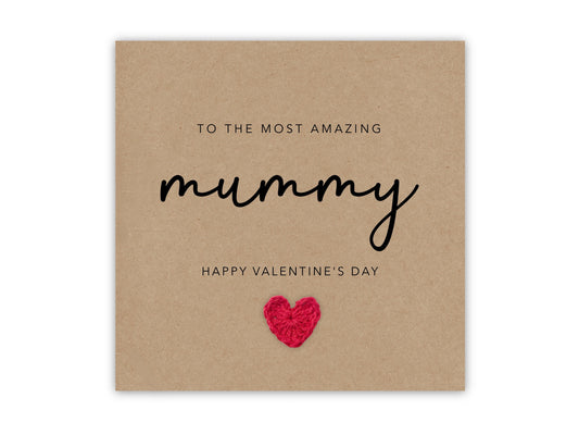 Mummy Valentines Card, Happy Valentines Card For Mummy, Personalised Mummy Valentines Card, Happy Valentines Day Gift For Mum, From Baby