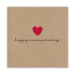Simple Personalised Happy Anniversary Wedding Card  - Card for wife -  Card from husband - Send to recipient