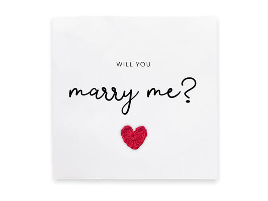 Will you marry me? card, Marry Me Card, Proposal Card, Anniversary card, Cute Simple Proposal card, Valentine's Day, Proposal, Romantic Card