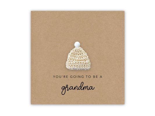 You're going to be a Grandma card, Pregnancy announcement Card, Grandad Grandma Nan to be, New Baby Pregnancy, Send to Recipient