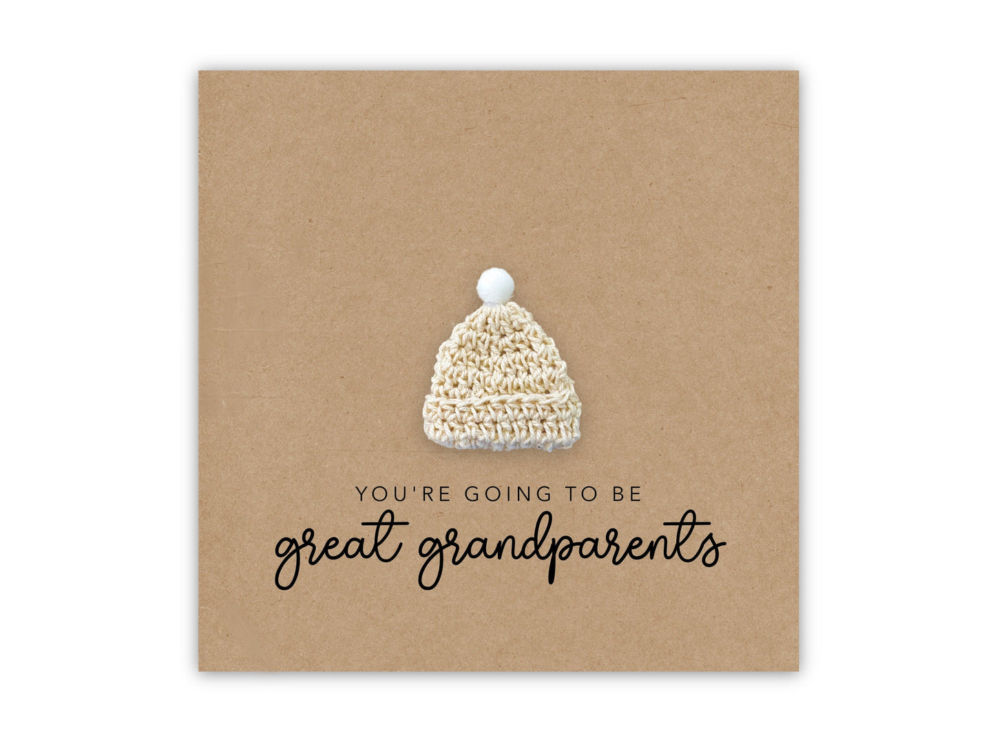 You're going to be a Great Grandparents card, Pregnancy announcement Card, Great Grandad Grandma Nan to be, New Baby Pregnancy