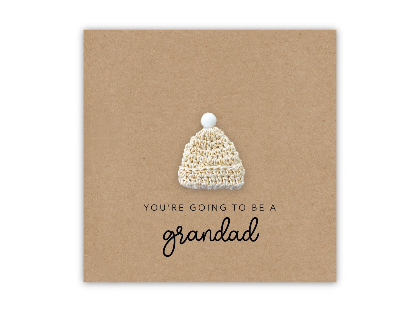 You're going to be a Grandad card, Pregnancy announcement Card, Grandad Grandma Nan to be, New Baby Pregnancy, Send to Recipient