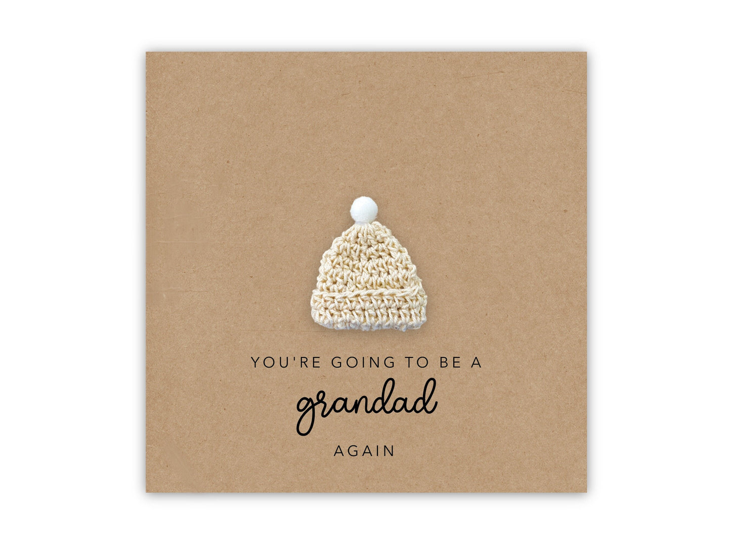 You're going to be a Grandad again card, Pregnancy announcement Card, Grandad Grandma Nan to be, New Baby Pregnancy, Grandad Again Card