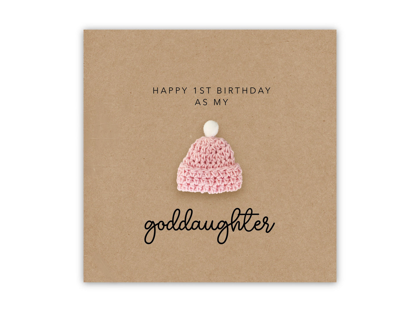 Happy 1st Birthday As My Goddaughter, Goddaughter Birthday, Happy Birthday Goddaughter, Birthday, Birthday Card Goddaughter, 1st Birthday