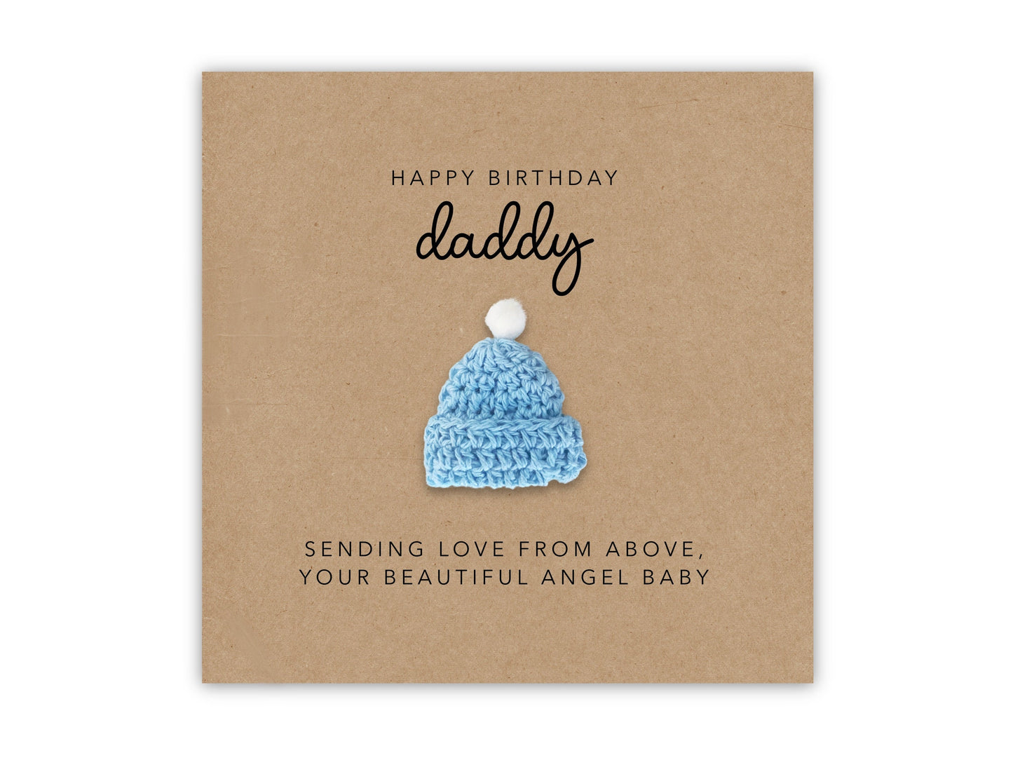 Happy Birthday Card for Daddy from Baby in Heaven, Bereaved Father/Baby Loss Card, Angel Baby, Happy Birthday, Rainbow Baby, From Heaven