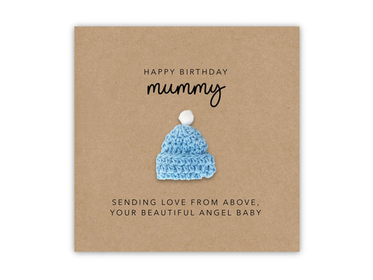 Happy Birthday Card for Mummy from Baby in Heaven, Twin Bereaved Baby Loss Card, Angel Baby, Happy Birthday, Rainbow Baby, Twin Babies