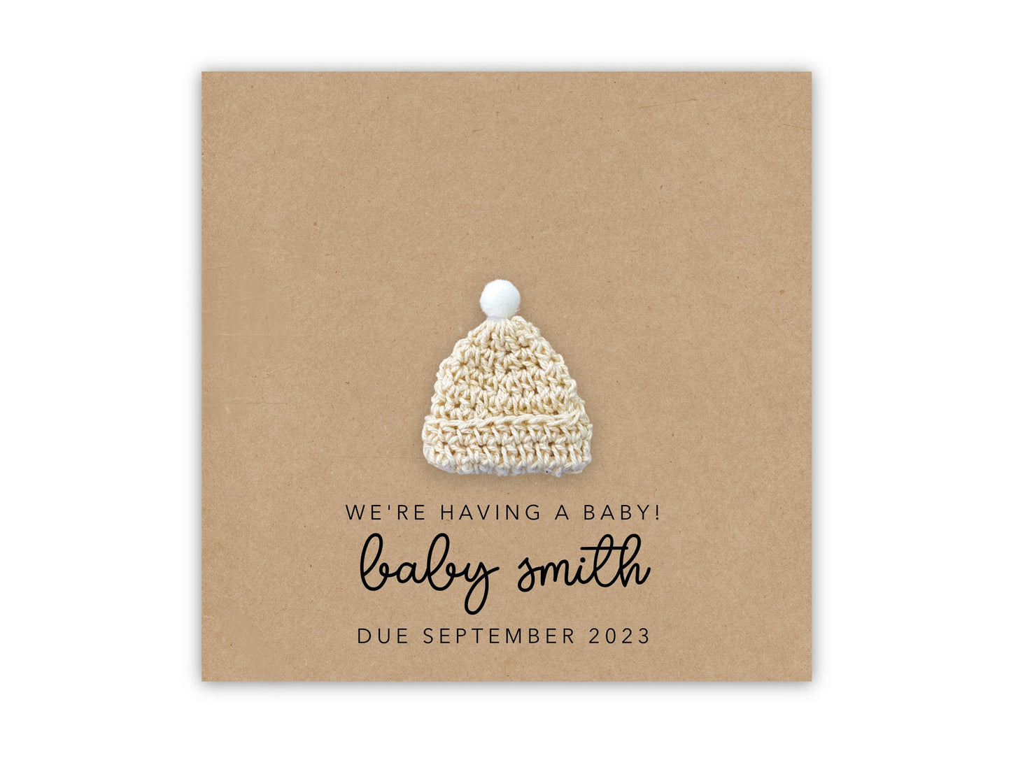 Personalised Pregnancy Announcement Card, We're Having a Baby Card, Pregnant Card, New Baby Card, Pregnancy, Pregnant, Save The Date