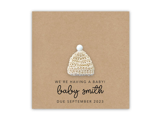 Personalised Pregnancy Announcement Card, We're Having a Baby Card, Pregnant Card, New Baby Card, Pregnancy, Pregnant, Save The Date