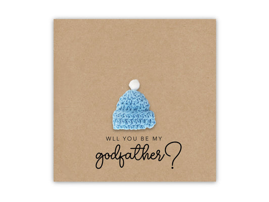 Godfather Proposal Card, personalised godfather card, Will you be my godfather card, card for godfather, godparents proposal card