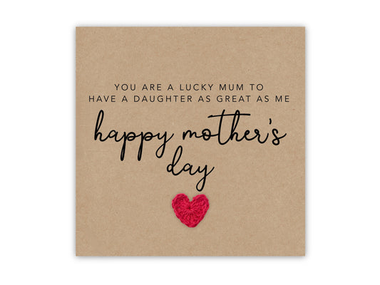 Funny Mothers Day Card, Happy Mothers Day Card, Mothers Day Card For Mum, Mothers Day Card, Special Mothers Day Card, Card from Daughter