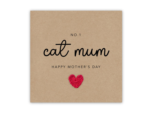 Cat Mum Mothers Day Card, Mothers Day Card For Cat Mum, Cat Parent Mothers Day Card, Happy Mothers Day Card For Cat Mum,  Card from Cat