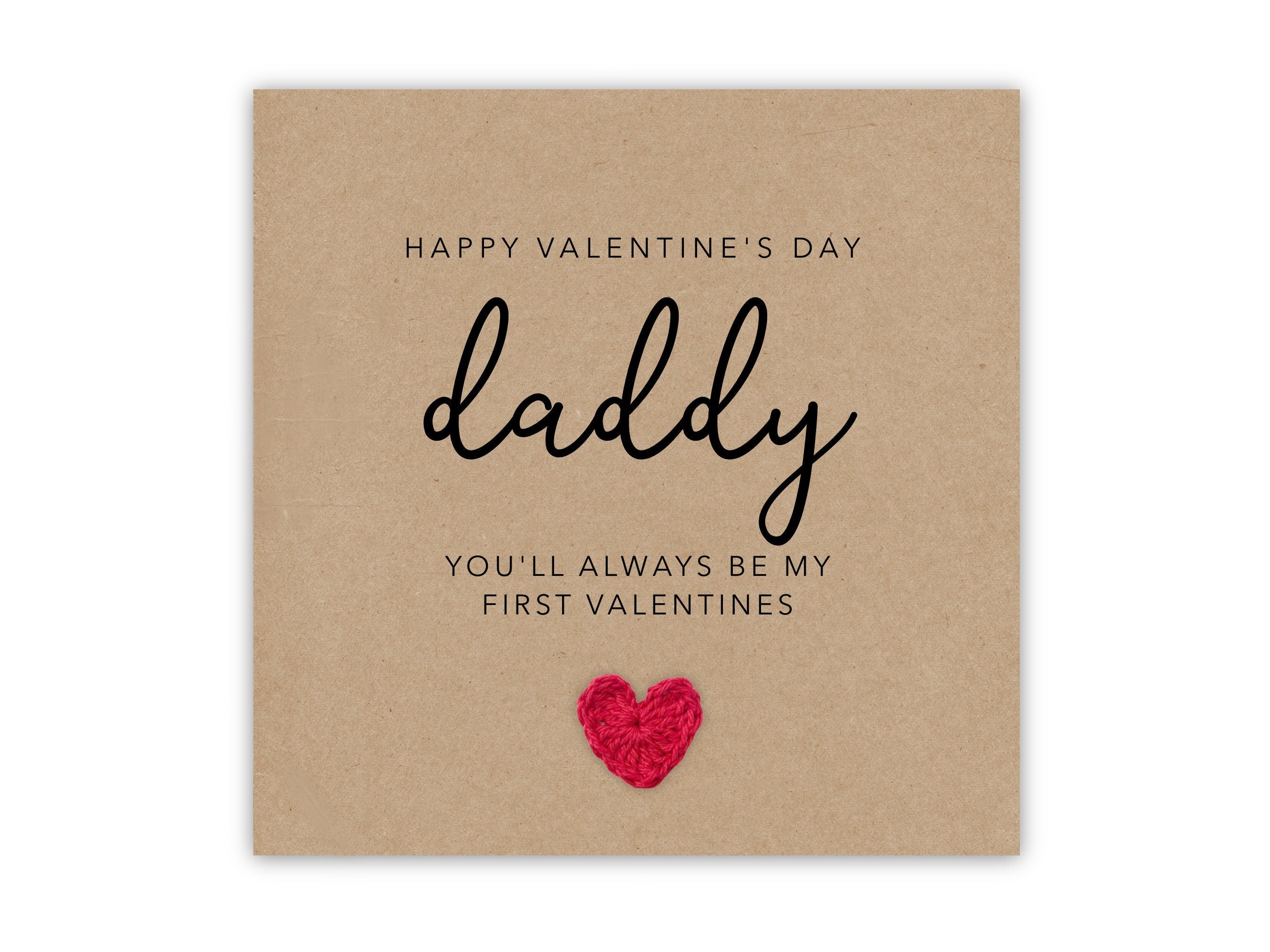 First Love Valentines Day Card For Daddy, Dad Personalised Valentine C ...
