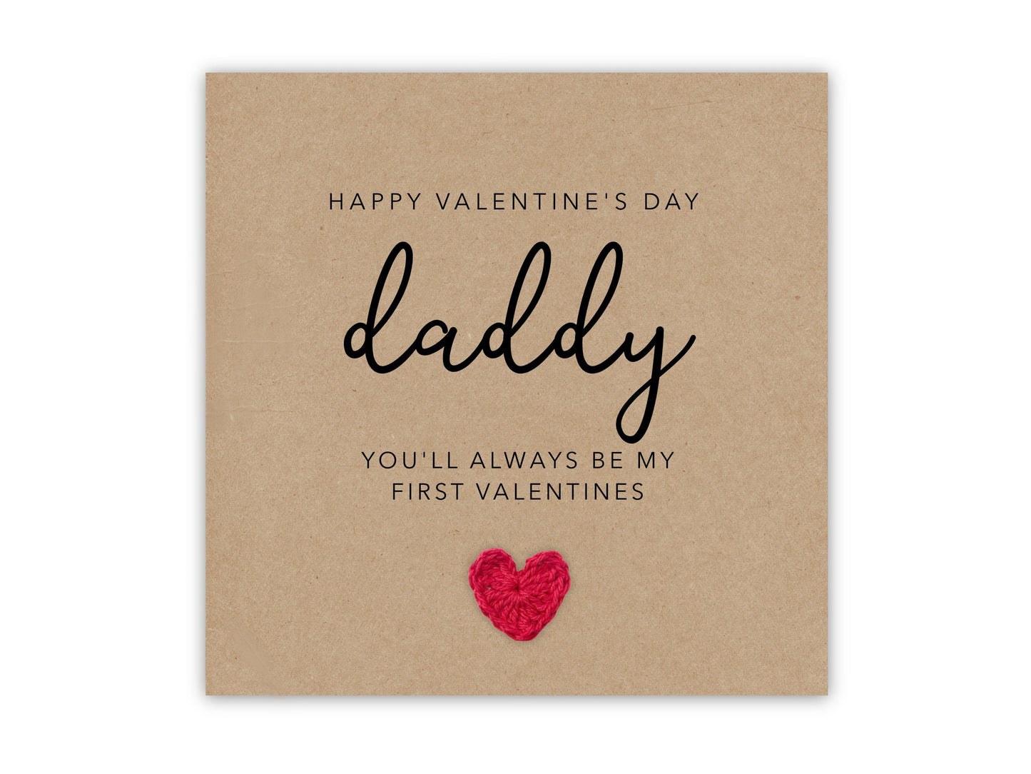 First Love Valentines Day Card For Daddy, Dad Personalised Valentine Card From Baby, First Valentines As My Dad, New Baby Card For Him