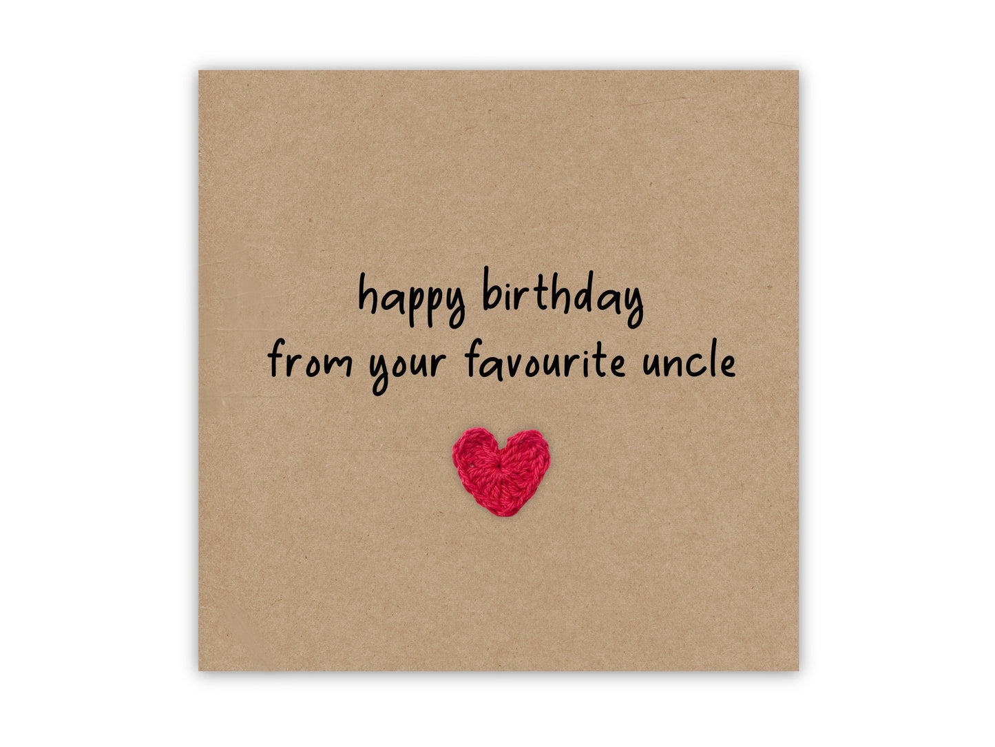 Happy Birthday From Your Favourite Uncle, Joke, Card For Aunite, Funny Uncle Nephew Rivalry Birthday Card, Uncle Funny Birthday Card