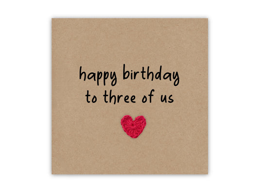 Happy Birthday To Three of Us,  Funny Triplet Birthday Card, Joke Card For Sister, Brother, Birthday For Triplet, Happy Birthday Triplet