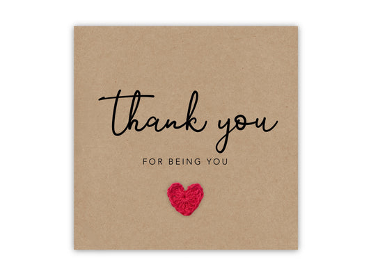 Best Friend Thank You Card, Thank You For Being You, For Best Friend, Bestie Card, Kind Note Card, Kindness Card, Positivity Card