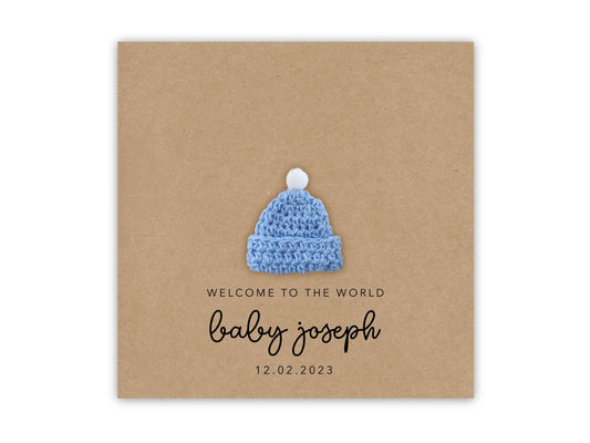 Personalised New Baby Card, Keepsake Baby Card, Custom Welcome to the World Card, Baby Congratulations Card, New Arrival Baby Card, Keepsake