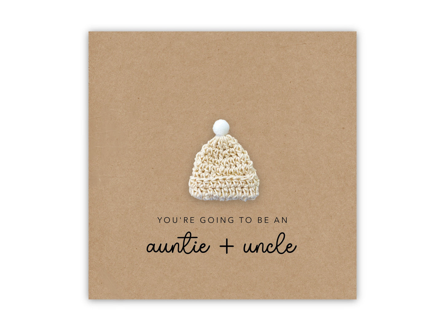 Pregnancy Announcement Card, Baby Announcement Card, Surprise Baby Reveal, New Auntie Uncle Card, You're Going to be an Auntie and Uncle