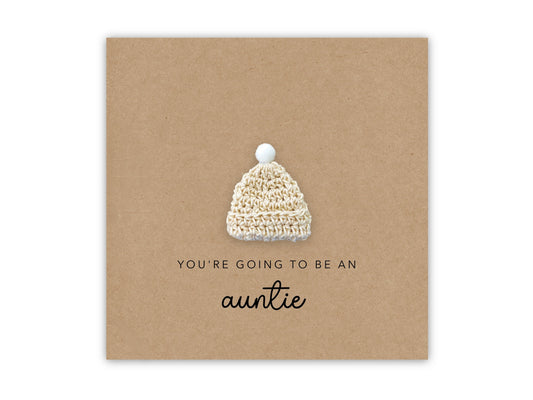 Pregnancy Announcement Card, Baby Announcement Card, Surprise Baby Reveal, New Auntie Card, You're Going to be an Auntie, Expecting Baby