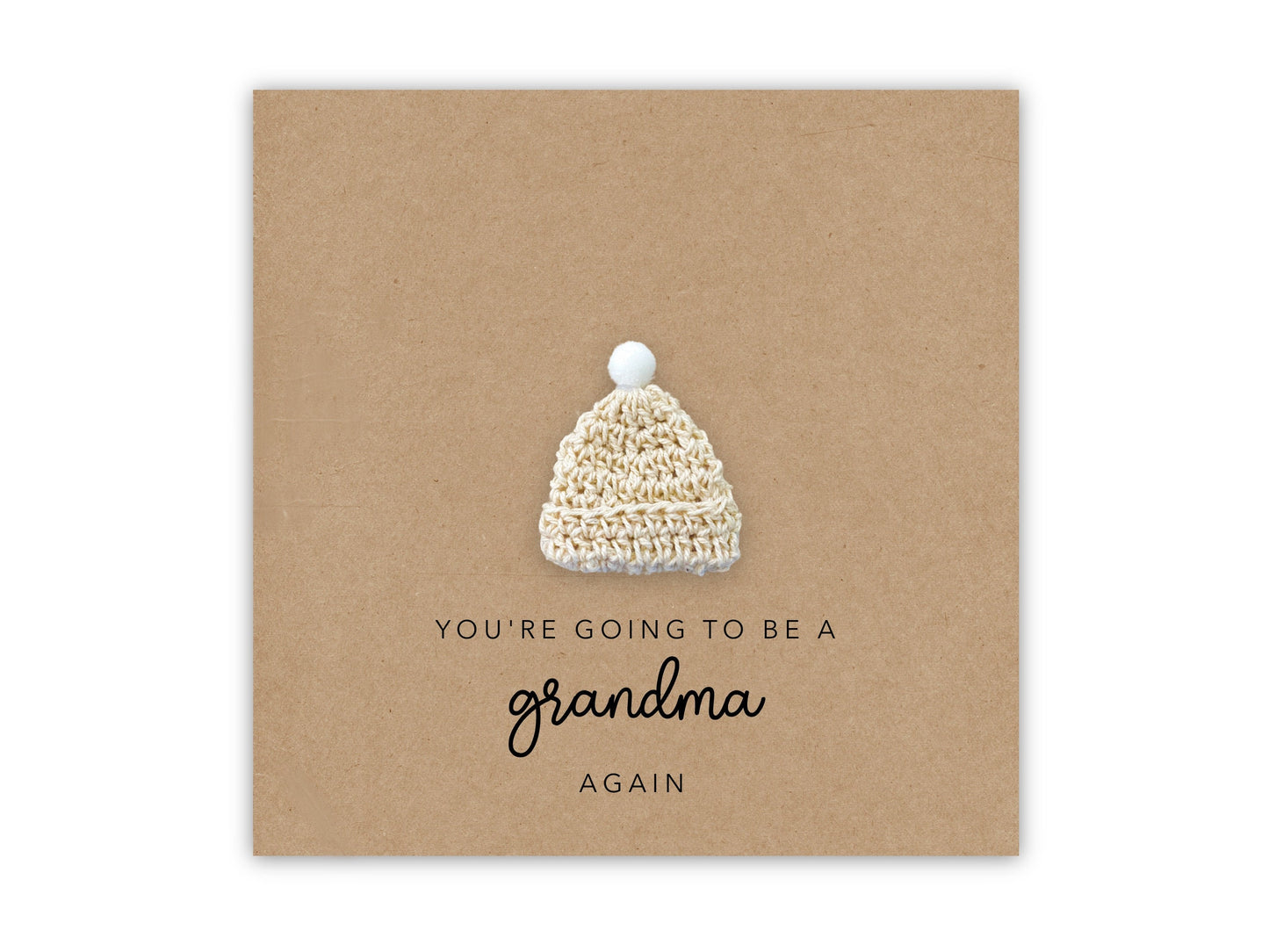 You're going to be a Grandma again card, Pregnancy announcement Card, Grandad Grandma Nan to be, New Baby Pregnancy, Grandma Again Card