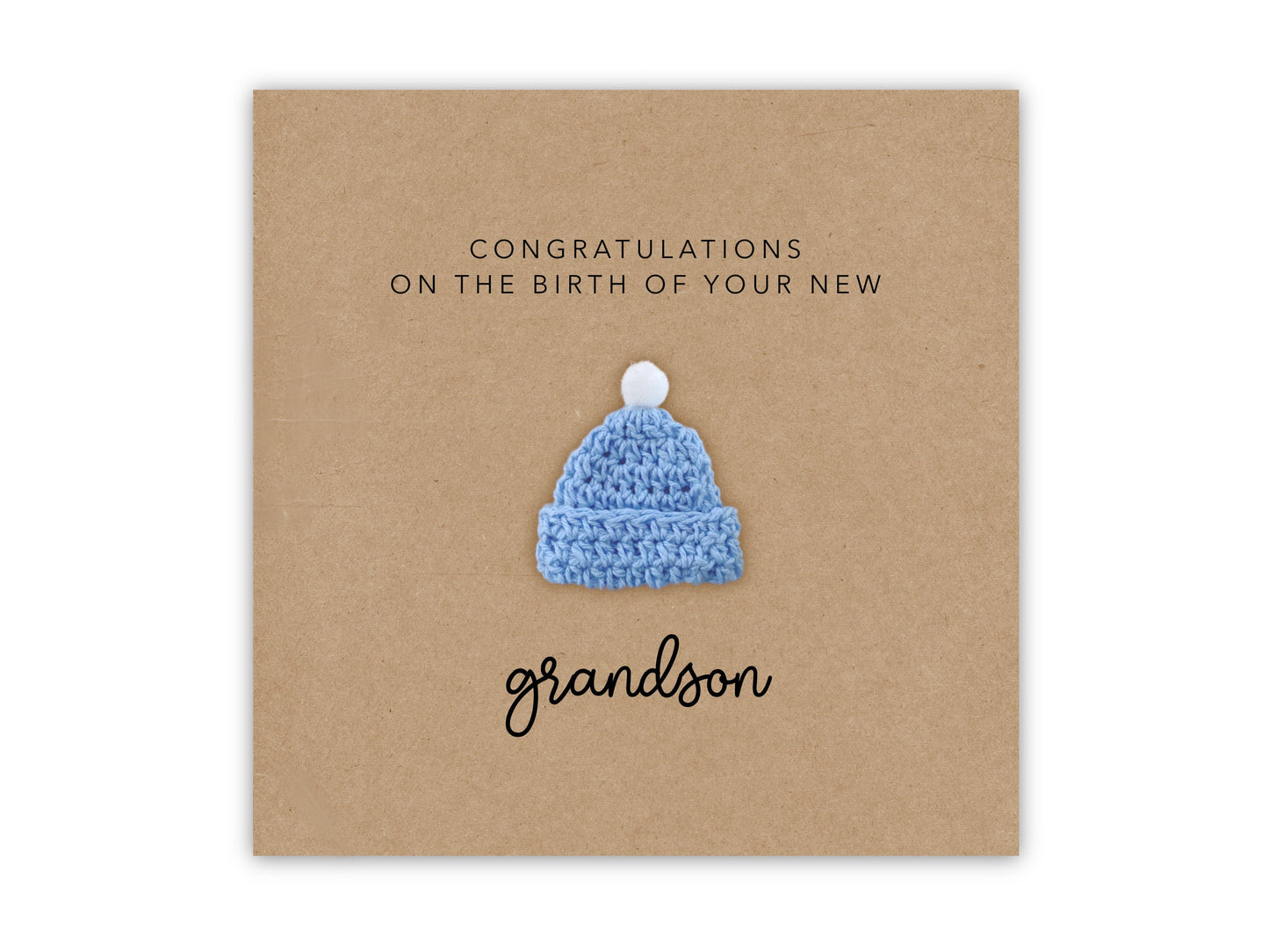 Congratulations Card For A Grandparent, Card For A New Grandma, Congratulations On The Birth On Your Grandson, New Baby Card, Recipient