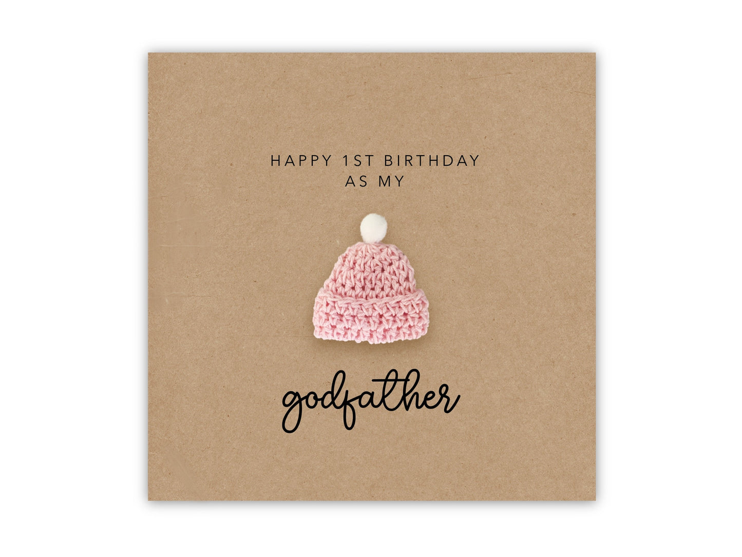 Happy Birthday Godfather, 1st Birthday, Godfather Birthday, First Birthday,  Birthday Godfather, Card from Baby Goddaughter Godson Birthday