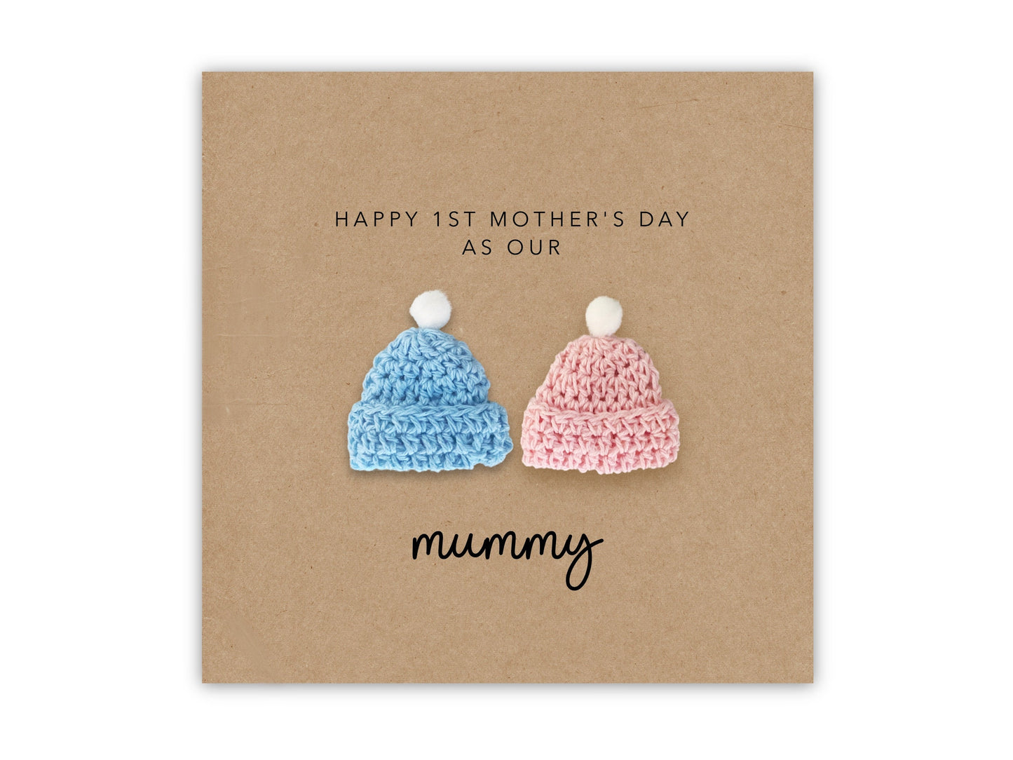 Happy 1st Mothers Day to Twins card, First Mothers Card for mum, Mothers from baby, Mothers Day Mum Card 1st Mothers Day Card for Mum, Twins