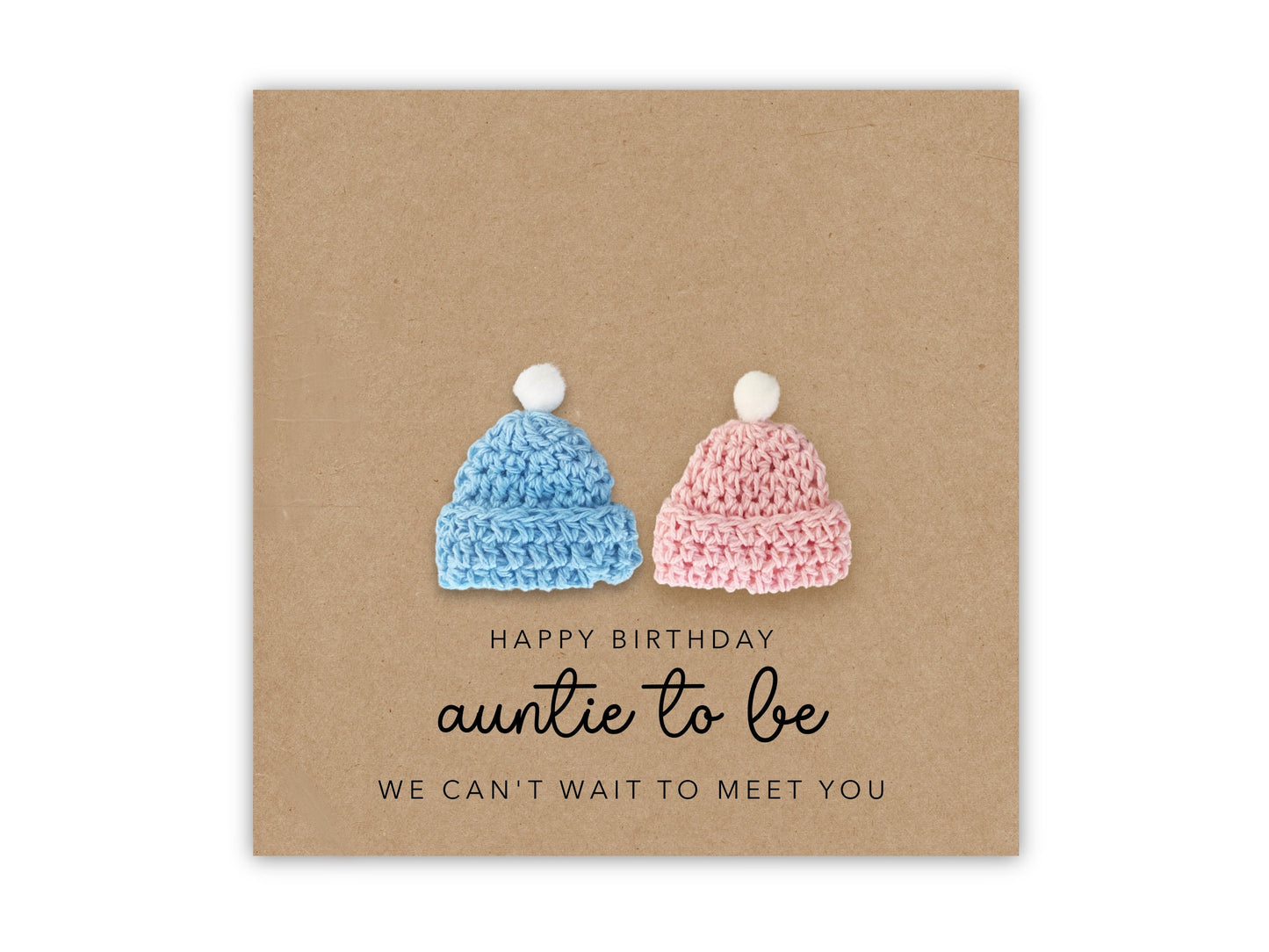 Auntie to be Birthday Twins Card, For My Auntie to be, Birthday Card For Auntie to Twins, Pregnancy Birthday Card, To Be Card From The Bump