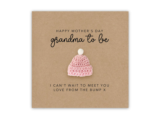 Grandma To Be Mother's Day Card, For My Grandma  To Be, Mother's Day Card For Her, Pregnancy Mother's Card, Grandma To Be Card From The Bump