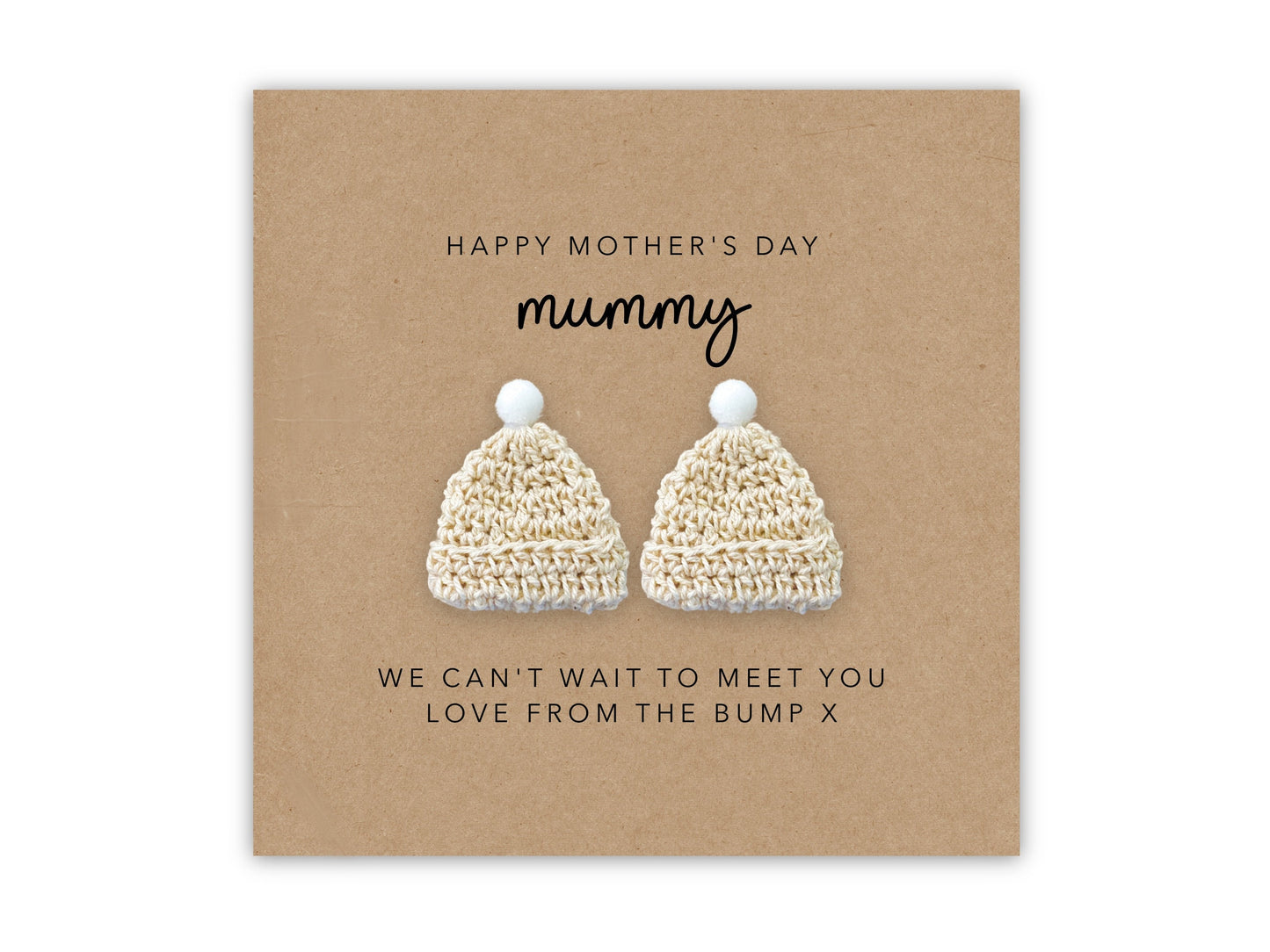 Mummy to be Mother's Day Card, For My Mummy To Be to Twins, Father's Day Card For Mum, Twin Mum Mother's Day Card, Card From The Bump Twins