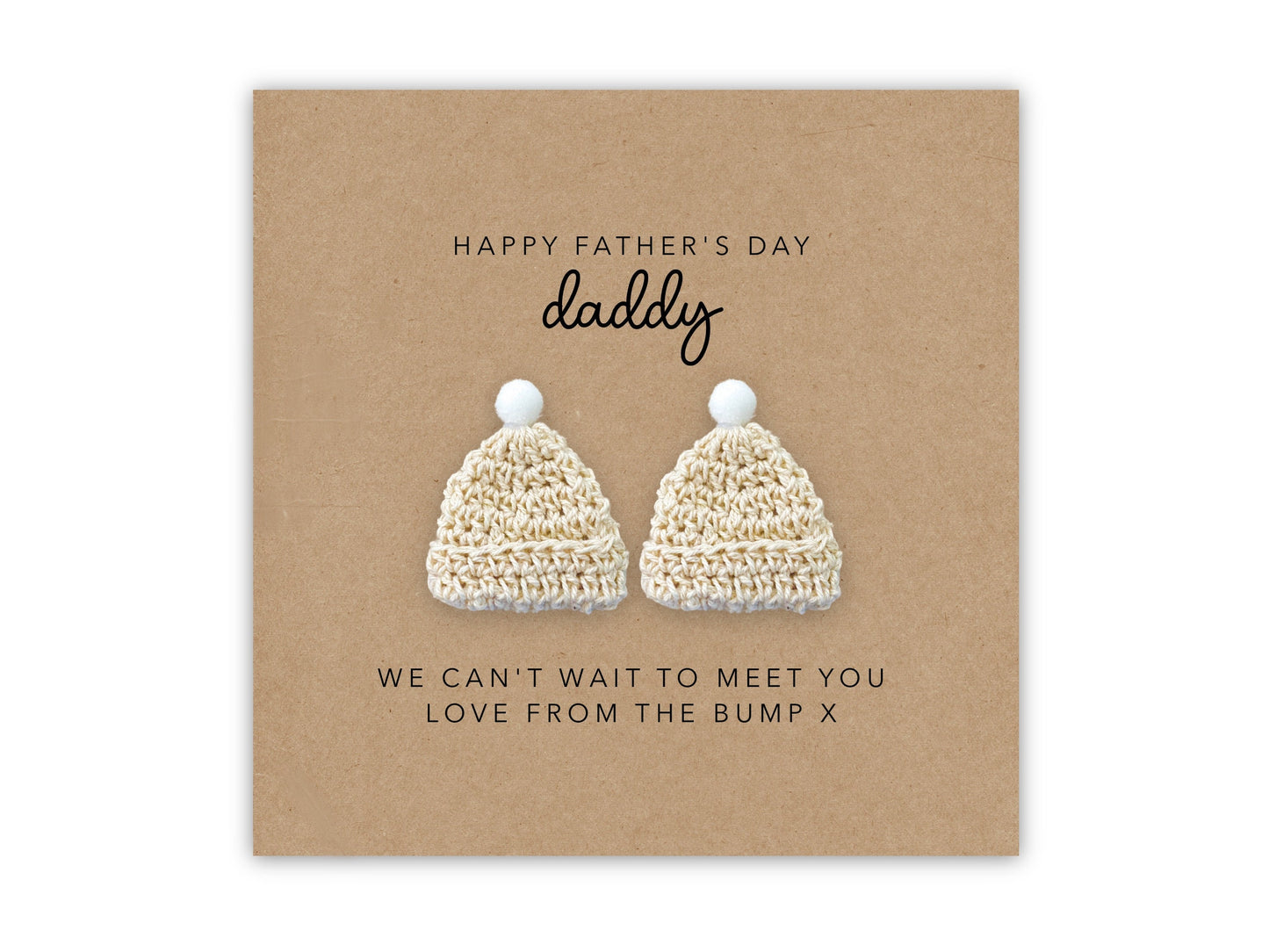 Daddy to be Father's Day Card, For My Daddy To Be to Twins, Father's Day Card For Dad, Twin Dad Father's Day Card, Card From The Bump Twins