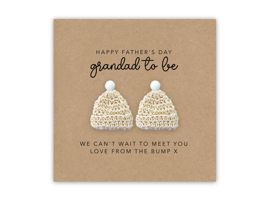 Grandad to be Father's Day Card, For My Grandad To Be to Twins,  Card For Dad, Twin Dad Father's Day Card, Card From The Bump Twins