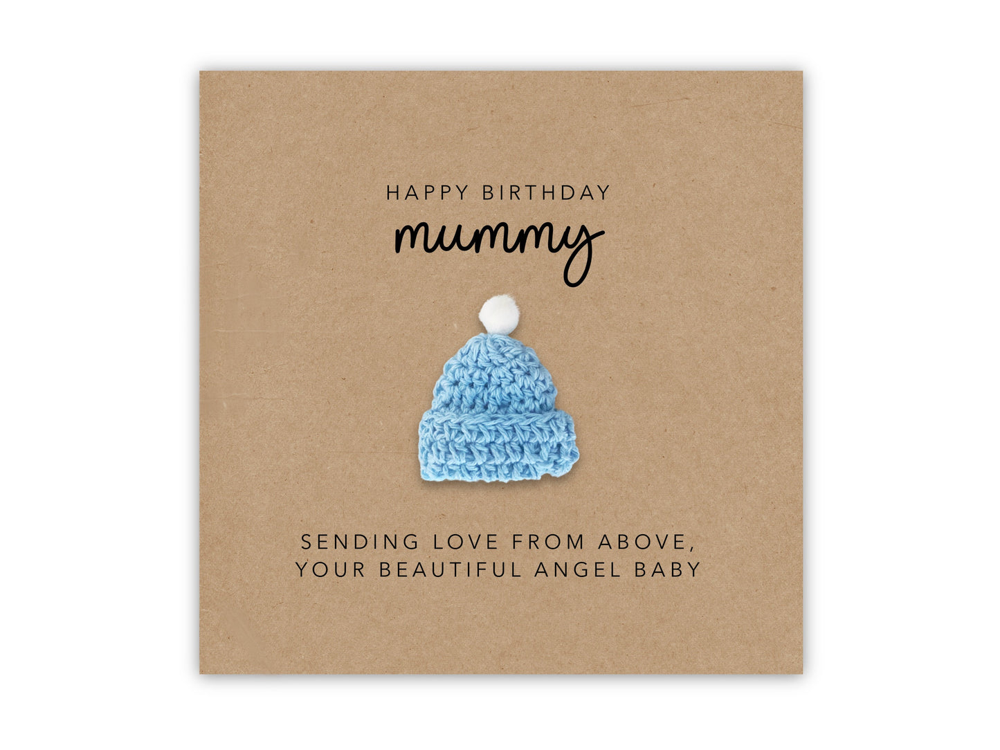 Happy Birthday Card for Mummy from Baby in Heaven, Bereaved Father/Baby Loss Card, Angel Baby, Happy Birthday, Rainbow Baby, From Heaven