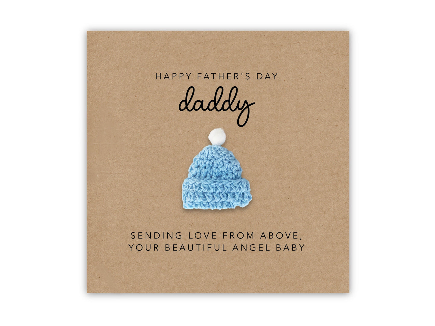 Father's Day Card for Daddy from Baby in Heaven, Bereaved Father/Baby Loss Card, Angel Baby, Father's Day, Rainbow Baby Card, From Heaven