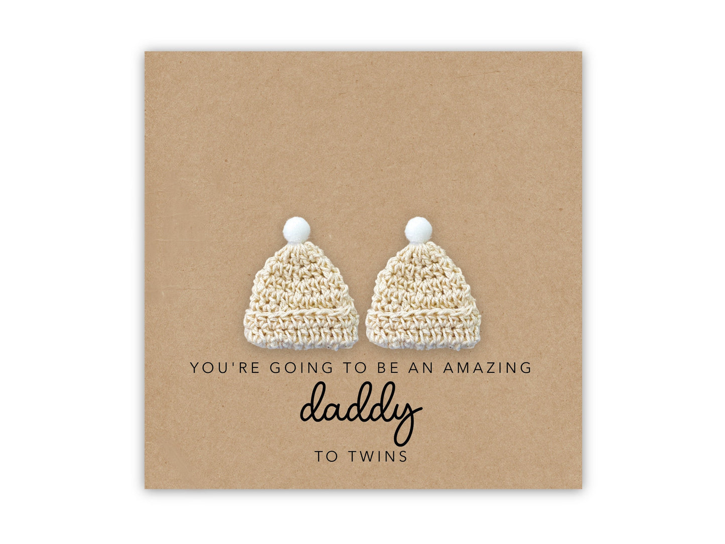 New Twin Baby Card, New Dad Card, Amazing Daddy to Twins, New Parent To Twins, Mummy To Be Card, Pregnancy Card, Baby Shower Card