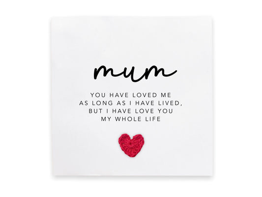 Mum Poem Card, Mothers Day, Mothers Day Card, Poem Sentimental, Special Mothers Day Card, From Daughter, Poem, Mother's Day Card for mum