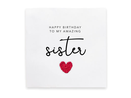 Happy Birthday to my amazing  sisters, Simple Birthday Card for sister, Card from sibling, Happy Birthday Sister, Sister Birthday Card